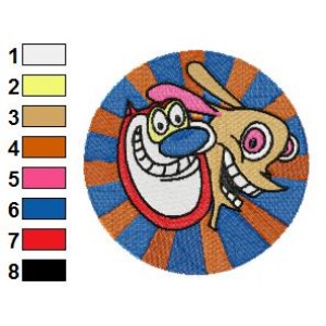 The Ren and Stimpy 07 Embroidery Design
